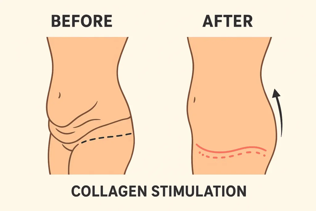Before and after results for sagging skin after weight loss injections Walsall Wood